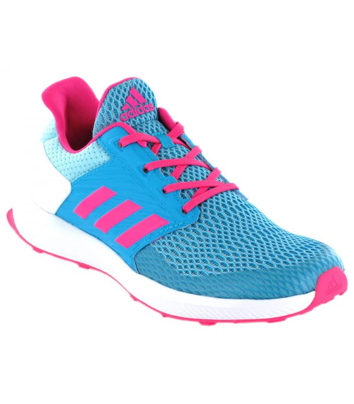 pimienta Tentación Empotrar Adidas RapidaRun K Azul Rosa - Zapatillas Running Mujer l