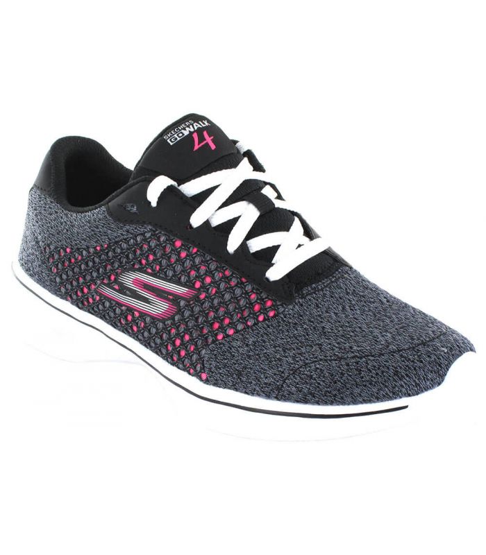 Skechers Go 4 Gris Fucsia - Zapatillas Running Mujer