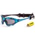 Gafas de sol Ocean Australia Shiny Blue Smoke, montura azul de policarbonato ligero y patillas antideslizantes.