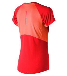 New Balance Ice 2.0 Short Sleeve Orange - ➤ Running T-shirts