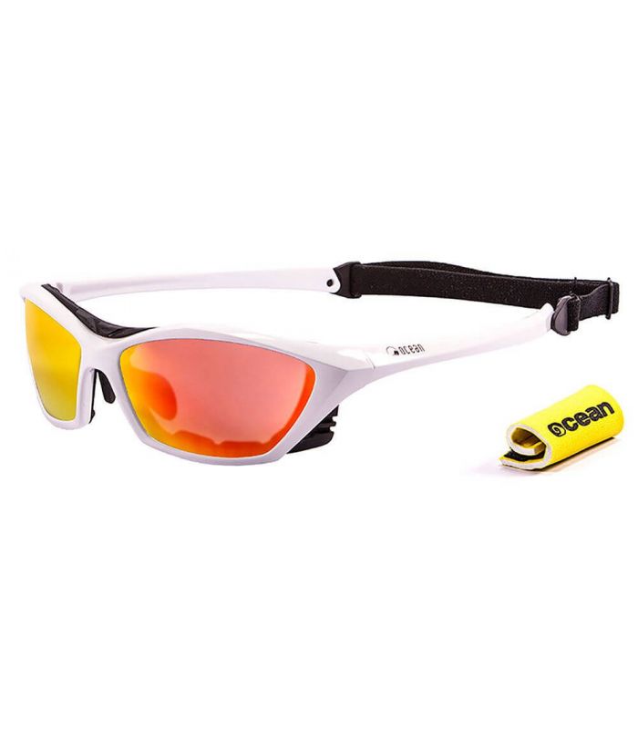 Gafas de Sol Deportivas - Ocean Lake Garda Shiny White / Revo blanco