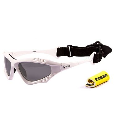 Ocean Australia Shiny White / Smoke - ➤ Sunglasses for Sport