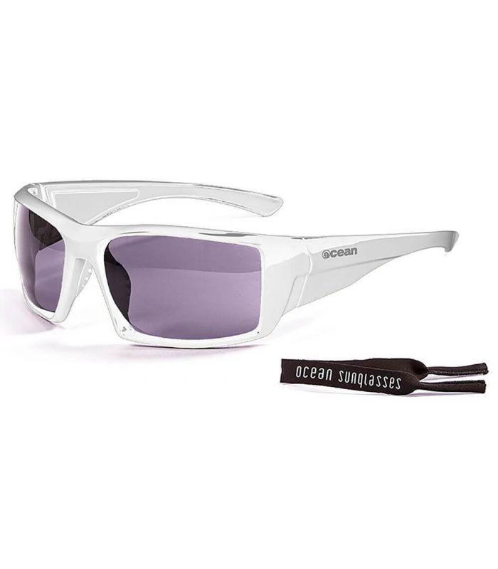 Gafas de Sol Deportivas - Ocean Aruba Shiny White / Smoke blanco