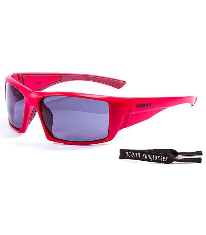 Gafas de Sol Deportivas - Ocean Aruba Shiny Red / Smoke rojo
