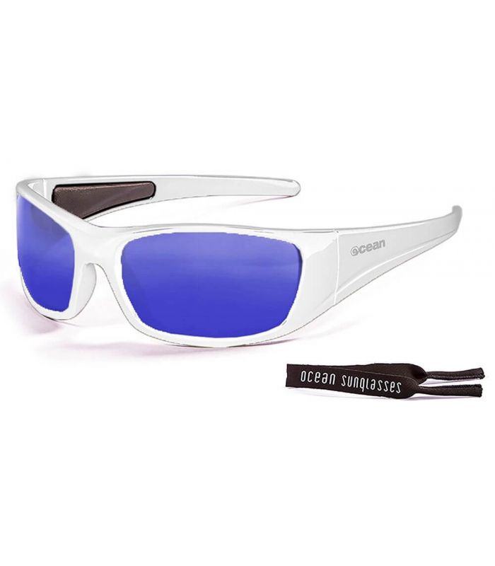 Gafas de Sol Deportivas - Ocean Bermuda Shiny White / Revo Blue blanco
