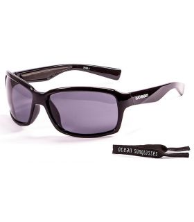 Running sunglasses Ocean Venezia Shiny Black / Smoke