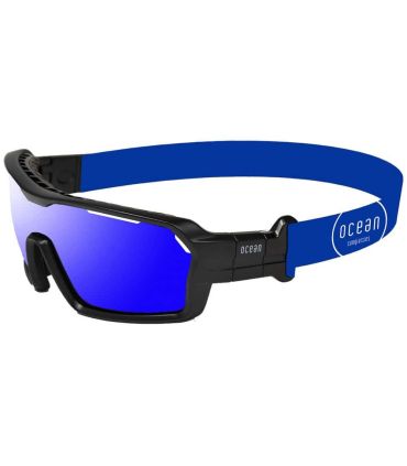 Gafas de Sol Deportivas Ocean Chamaleon Shinny Black / Revo Blue