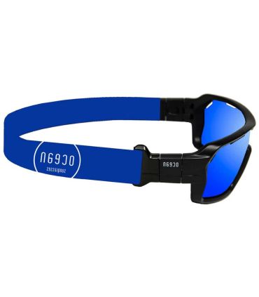 Gafas de Sol Deportivas Ocean Chamaleon Shinny Black / Revo Blue