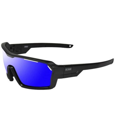 Gafas de sol deportivas Ocean Chamaleon Shinny Black con lentes polarizadas Revo Blue.