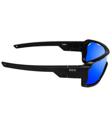 Gafas de Sol Deportivas Ocean Chamaleon Shinny Black / Revo Blue