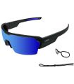 Sunglasses Sport Ocean Race Matte Black / Revo Blue