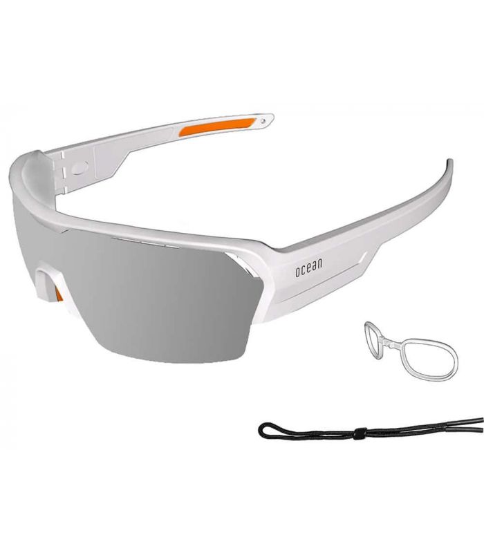 Ocean Race Blanc Mat / Revo Gris - Gafas de Sol Sport