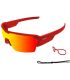 Gafas de sol deportivas Ocean Race rojas mate con lentes polarizadas Red Revo.