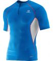 Salomon S-Lab Exo Zip Tee Azul 2 - Camisetas Técnicas Trail Running