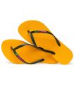 Havaianas Slim Brazil Yellow Logo - ➤ Sandals-Chanclas