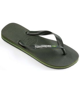 Havaianas Brasil Logo Green - ➤ Sandals-Chanclas