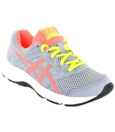 Zapatillas Running Niño Asics Content Gs Gris Rosa