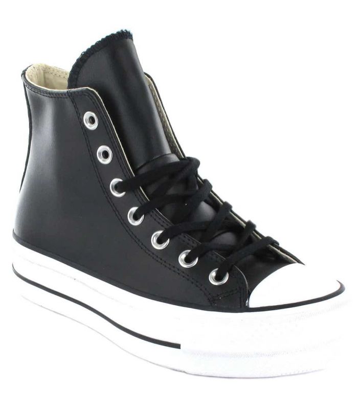 Converse Chuck Taylor All Star Lift Leather Boot Black - Casual