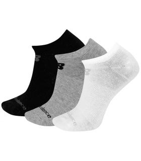 Calcetines Running - New Balance Calcetines No Show Cotton Flat Knit Pack gris Zapatillas Running