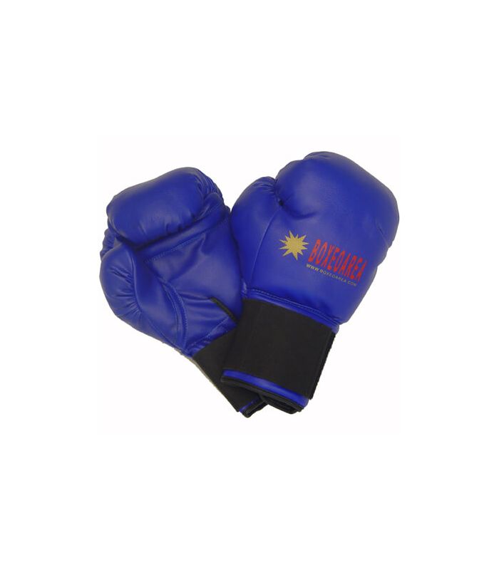 Boxing gloves BoxeoArea 1805 Blue Leather - Boxing gloves