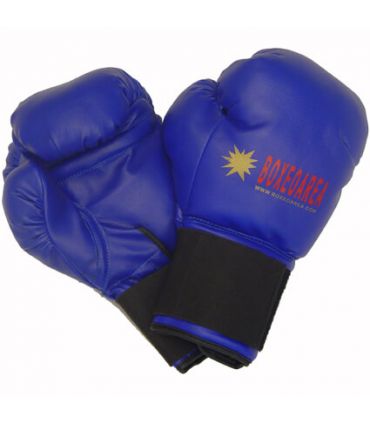 Boxing gloves BoxeoArea 1805 Blue Leather - Boxing gloves