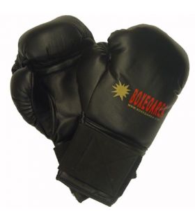 Guantes de Boxeo Guantes de Boxeo BoxeoArea 1806 Negro Cuero