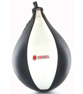 BoxeoArea Poire De Boxe En Cuir Blanc