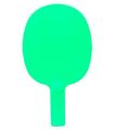 Paddle-Tennis de PVC de Vert - Palas Tenis Mesa