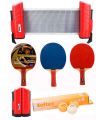 Palas Tenis Mesa Super Set Ping Pong Rojo / Naranja