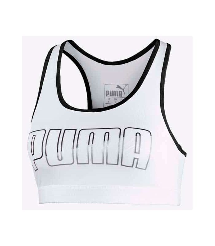 Mallas running - Puma Sujetador deportivo 4Keeps Mid Impact Blanco blanco Textil Running