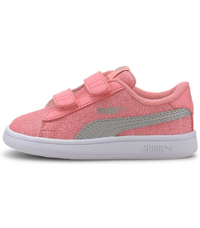 Puma Smash v2 Glitz Glam V Inf Pink - Casual Baby Footwear