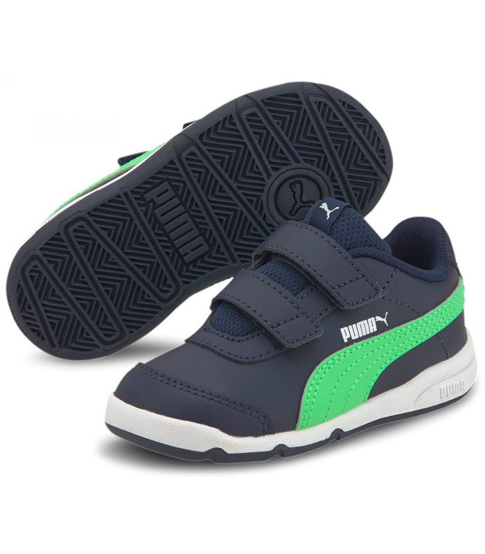 Calzado Casual Junior - Puma Stepfleex 2 SL VE V Verde azul Lifestyle