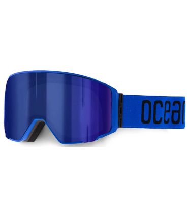 Gafas de esquí Ocean Denali Blue Revo Blue con montura y lentes azules para nieve y snow.