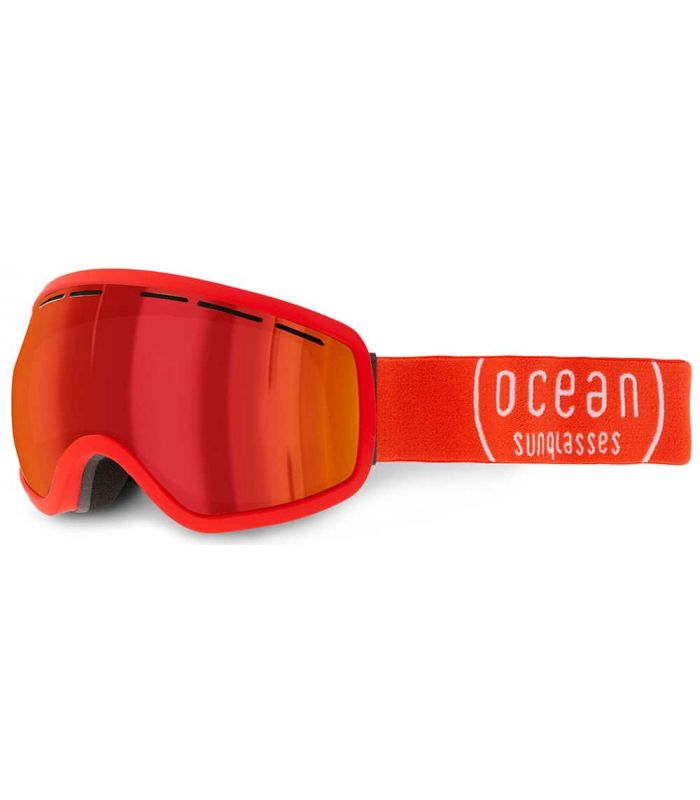 Mascaras de Esquí y Snowboard - Ocean Teide Red Revo Red rojo