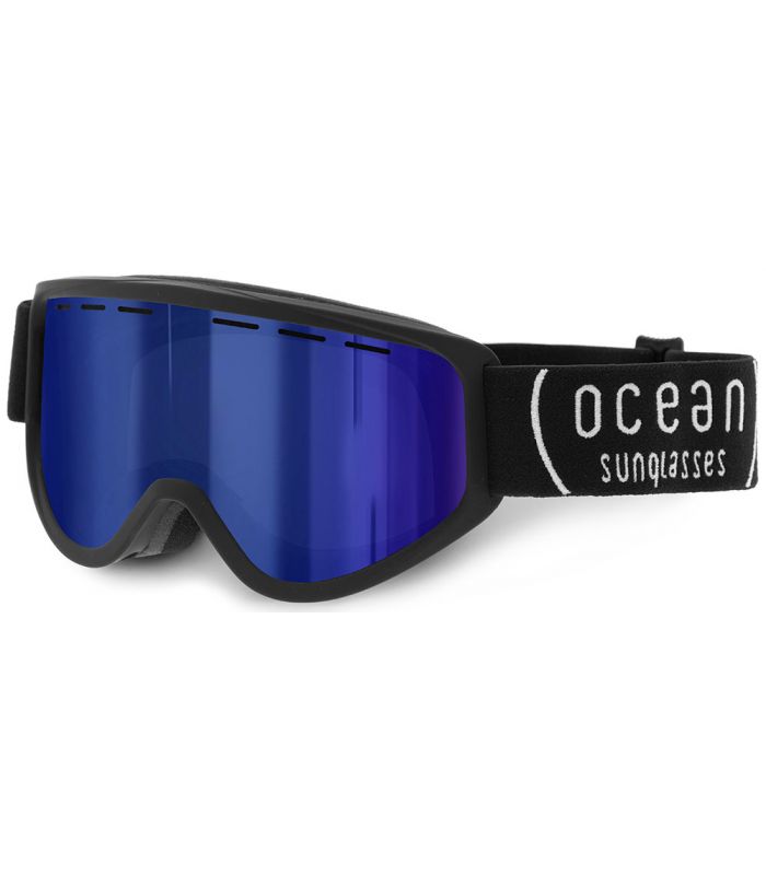Mascaras de Esquí y Snowboard - Ocean Ice Kid Black Revo Blue negro