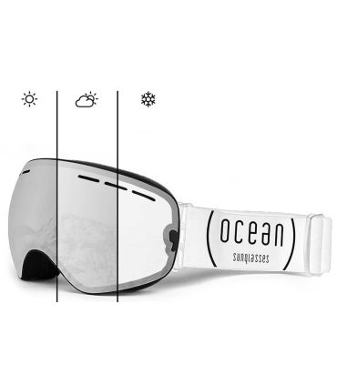 Mascaras de Esquí y Snowboard Ocean Cervino White Fotocromatico