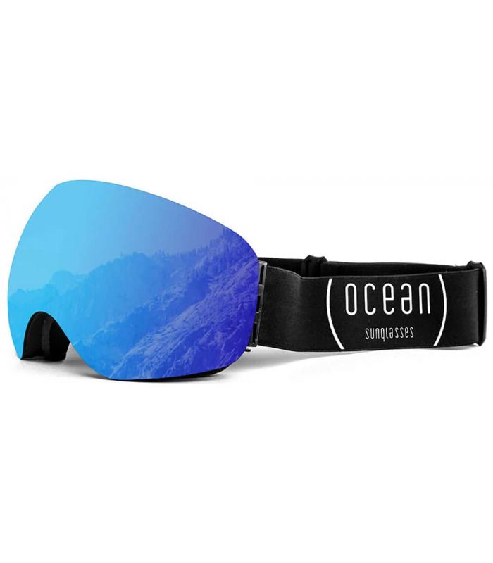 Mascaras de Esquí y Snowboard - Ocean Arlberg Black Revo Blue negro