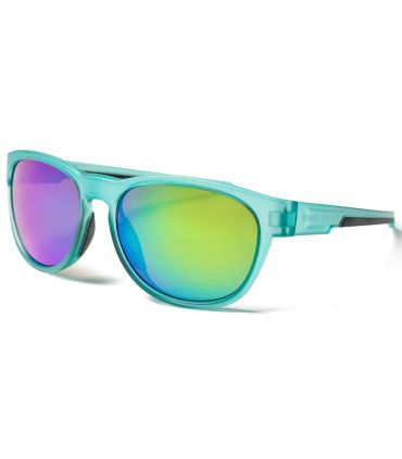 Gafas Ocean Goldcoast Blue Revo Green: montura azul transparente y lentes polarizadas verde espejo de TR90.