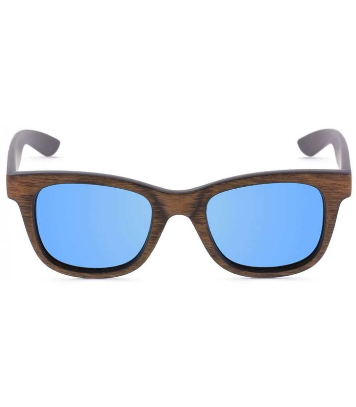 Gafas de Sol Casual - Ocean Shark Wood Blue marron