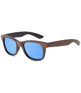 Gafas de Sol Casual - Ocean Shark Wood Blue marron Gafas de Sol