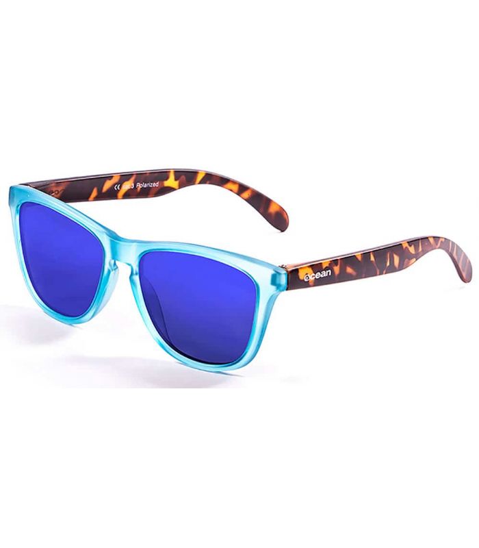 Ocean Sea Blue Front Revo Blue - Sunglasses Casual