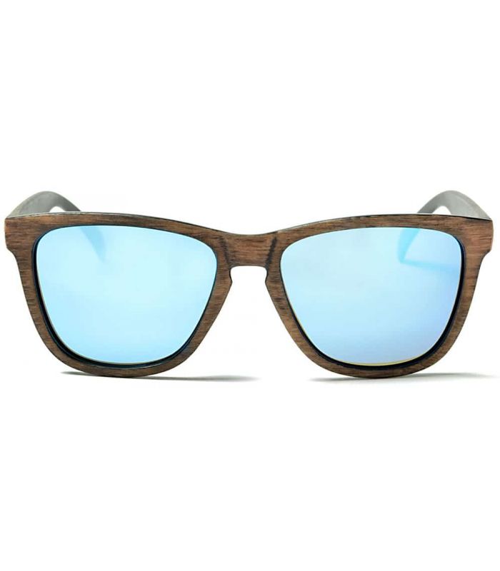 Gafas de Sol Casual - Ocean Sea Wood Revo Blue marron Gafas de Sol