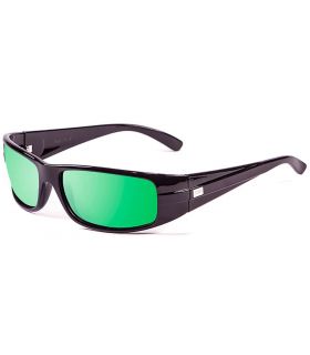 Gafas de Sol Deportivas Ocean Zodiac Shiny Black Revo Green