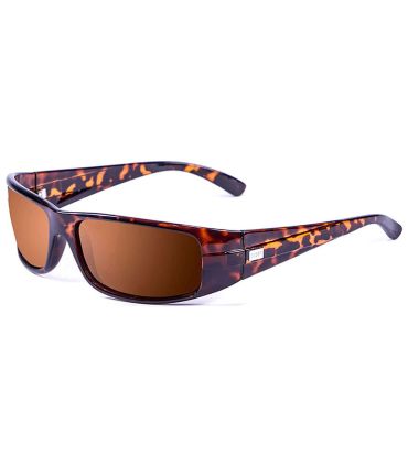 Gafas de sol Ocean Zodiac Brown con montura marrón mate y lentes marrones polarizadas.