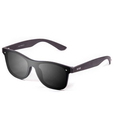 Gafas de sol Ocean Messina Matte Black Smoke con montura negro mate y lentes planas smoke de estilo casual.