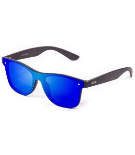 Sunglasses Casual Ocean Messina Matte Black Revo Blue