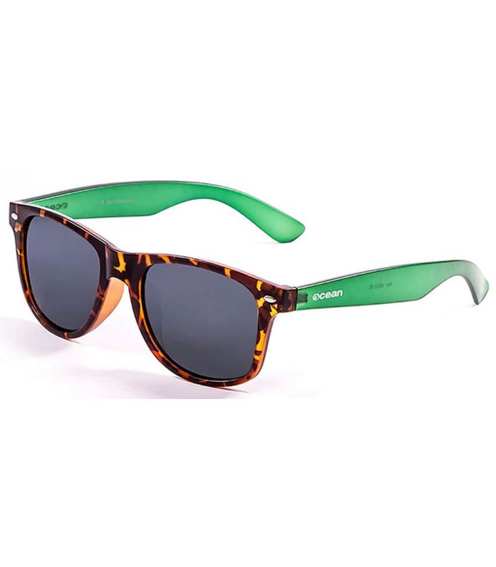 Gafas de Sol Casual - Ocean Beach Wayfarer Brown Green marron