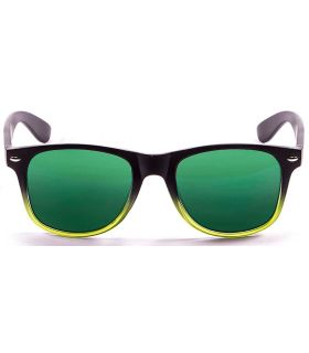 Sunglasses Casual Ocean Beach Wayfarer Black Green