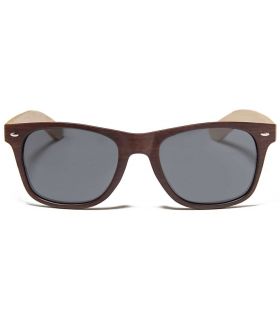 Ocean Beach Wood Dark Brown Smoke - Sunglasses Casual
