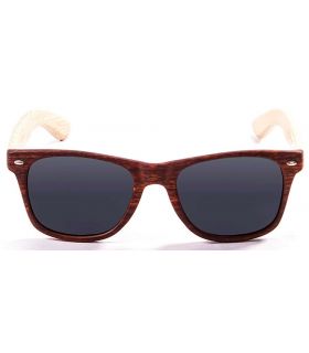 Sunglasses Casual Ocean Beach Wood Brown Smoke